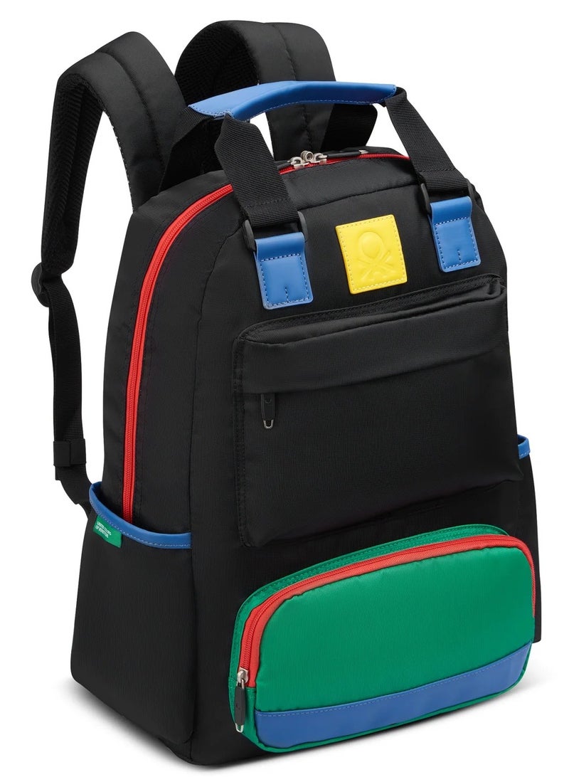 يونايتد كولورز أوف بينتيون حقيبة ظهر لابتوب يونايتد توت بلمعان وقشرة ناعمة مقاس . بوصة - أسود - Image 2